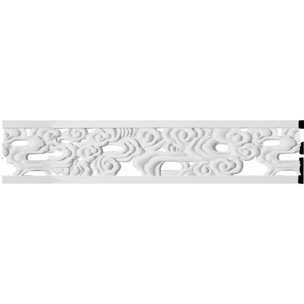 Ekena Millwork 7"H x 5/8"P x 94 1/2"L Flower Pierced Panel Moulding PML07X01FL